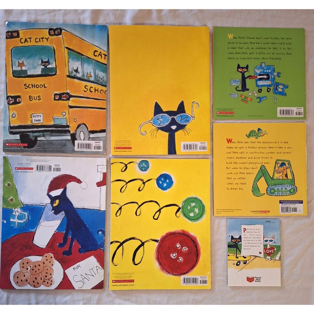 Pete Splat The Cat Bad Kitty Book 13 Lot 7 Oversized 1 Lift Flap Reading - Picture 5 of 8